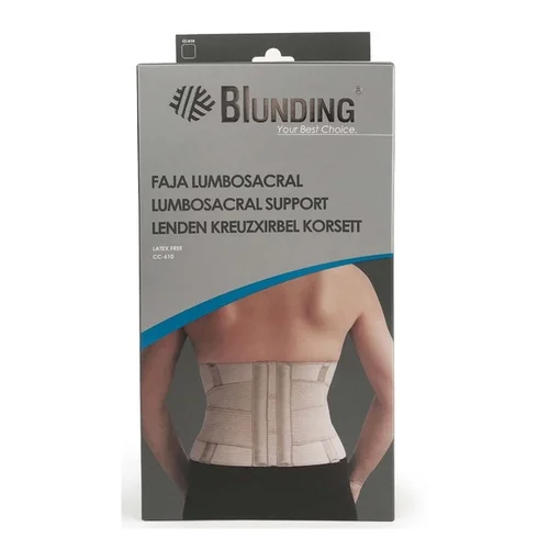 Faja lumbosacra elástica 4 bandas REFORZADA