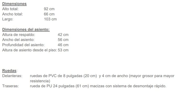 Silla de ruedas bariátrica - Imagen 4